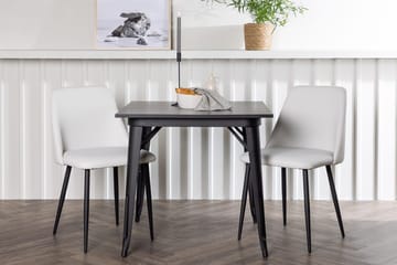 Rektangulär matgrupp Venture Home Vit Svart 2st - Huonekalut - Pöytä & ruokailuryhmä - Ruokailuryhmä