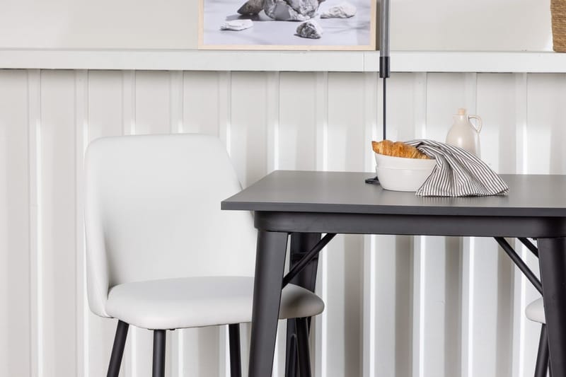Rektangulär matgrupp Venture Home Vit Svart 2st - Huonekalut - Pöytä & ruokailuryhmä - Ruokailuryhmä