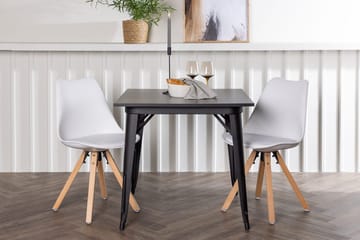 Rektangulär matgrupp Venture Home Vit Svart 2st - Huonekalut - Pöytä & ruokailuryhmä - Ruokailuryhmä