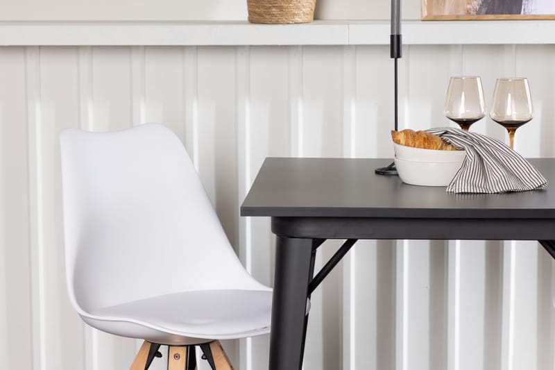 Rektangulär matgrupp Venture Home Vit Svart 2st - Huonekalut - Pöytä & ruokailuryhmä - Ruokailuryhmä