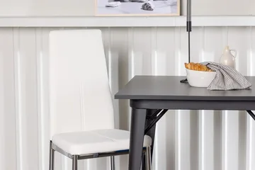 Rektangulär matgrupp Venture Home Vit Svart 2st - Huonekalut - Pöytä & ruokailuryhmä - Ruokailuryhmä