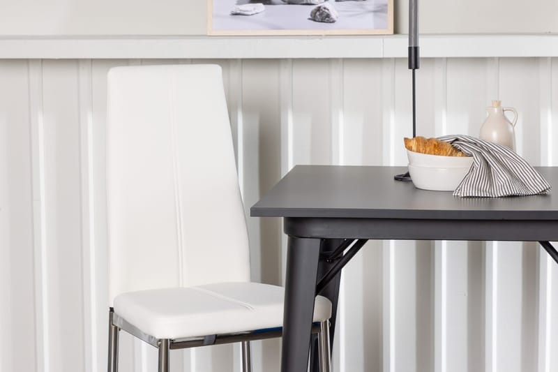 Rektangulär matgrupp Venture Home Vit Svart 2st - Huonekalut - Pöytä & ruokailuryhmä - Ruokailuryhmä