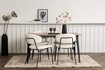 Rektangulär matgrupp Venture Home Vit Valnöt 4st - Huonekalut - Pöytä & ruokailuryhmä - Ruokailuryhmä