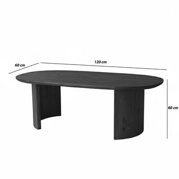 Renvik sohvapöytä 120x40x60 cm - Antrasiitti - Huonekalut - Pöytä & ruokailuryhmä - Sohvapöytä