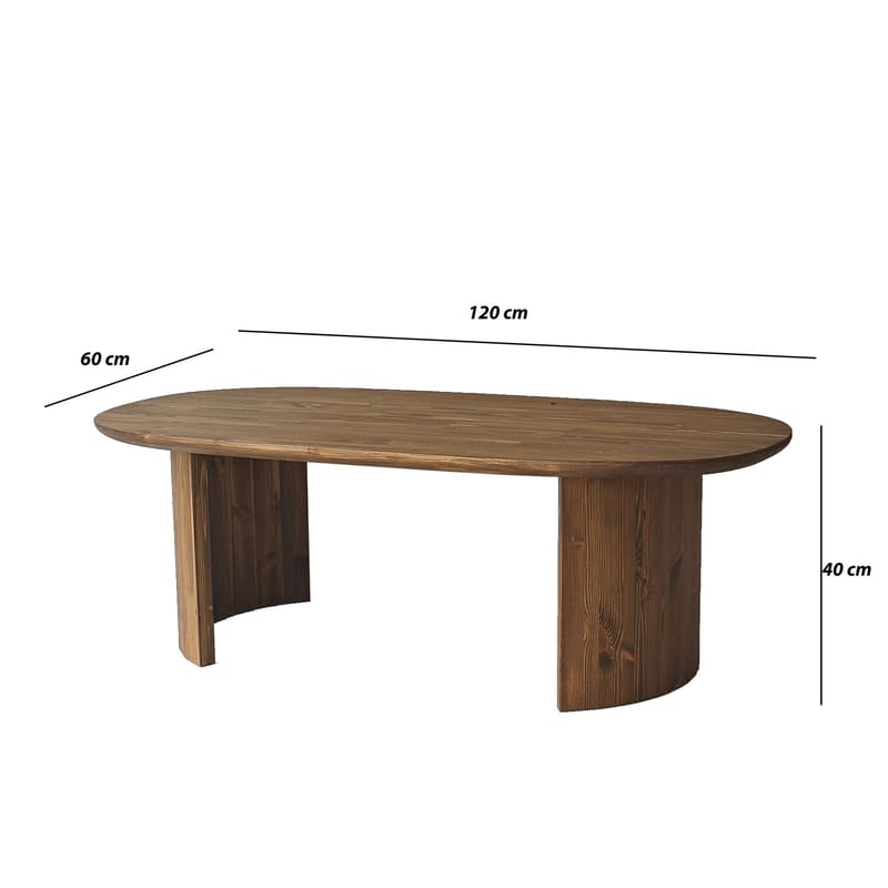 Renvik sohvapöytä 120x40x60 cm - Walnut - Huonekalut - Pöytä & ruokailuryhmä - Sohvapöytä