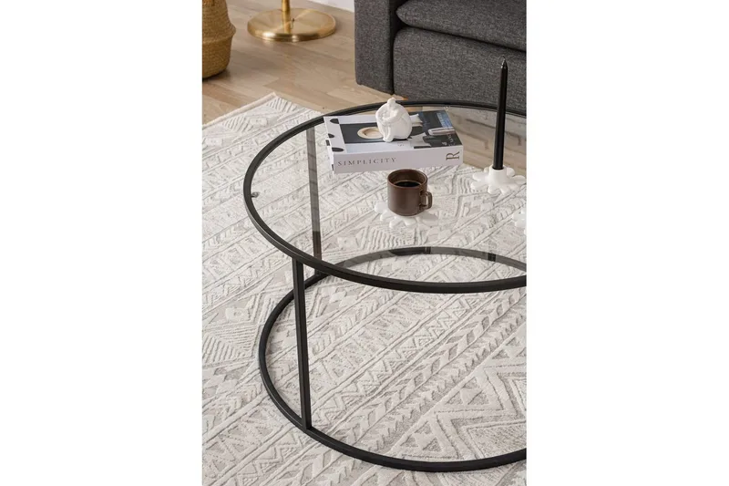 Retzow Sohvapöytä 80 cm - Musta - Huonekalut - Pöytä & ruokailuryhmä - Sohvapöytä