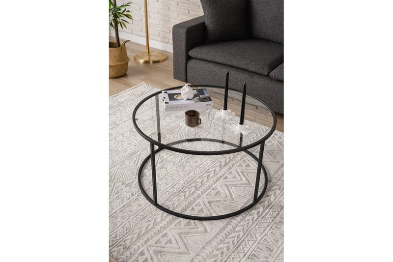 Retzow Sohvapöytä 80 cm - Musta - Huonekalut - Pöytä & ruokailuryhmä - Sohvapöytä