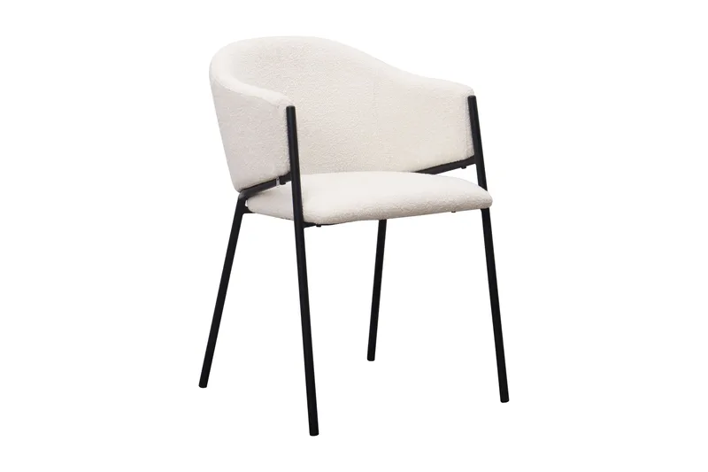 Richeto Ruokapöytä 240 cm 8 Filip Ruokatuolilla - Savutammi / Valkoinen Bouclé - Huonekalut - Pöytä & ruokailuryhmä - Ruokailuryhmä