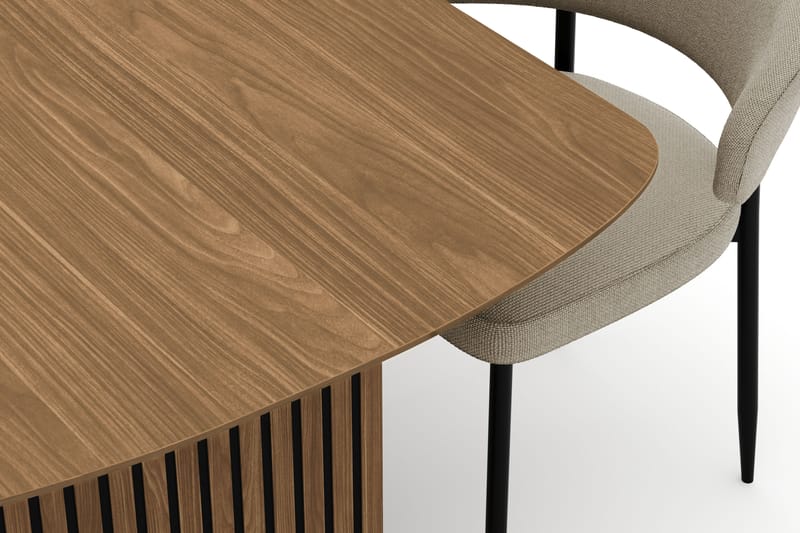 Richeto Ruokapöytä 240 cm ja 6 Sawako Tuolia - Luonnonväri - Huonekalut - Pöytä & ruokailuryhmä - Ruokailuryhmä