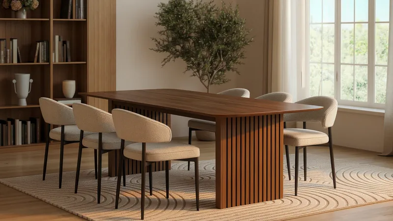 Richeto Ruokapöytä 240 cm ja 6 Sawako Tuolia - Tammi - Huonekalut - Pöytä & ruokailuryhmä - Ruokailuryhmä