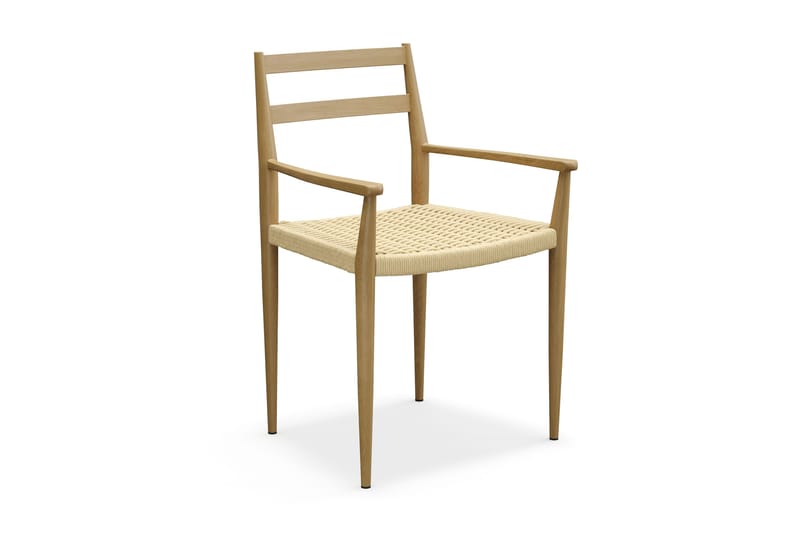 Richeto Ruokapöytä 240 cm ja 8 Jamna Käsinojallista tuolia - Ruskea - Huonekalut - Pöytä & ruokailuryhmä - Ruokailuryhmä