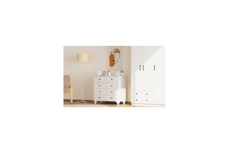 Rihana Kampauspöytä 90 cm - Matta Valkoinen - Huonekalut - Pöytä & ruokailuryhmä - Meikki- & kampauspöydät