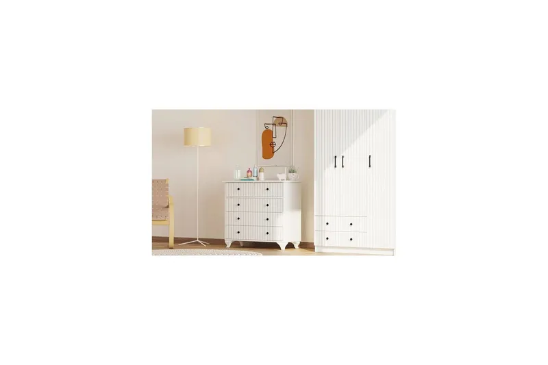 Rihana Kampauspöytä 90 cm - Matta Valkoinen - Säilytys - Säilytyskalusteet - Lipasto