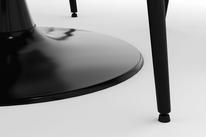 Ringstad Pyöreä Ruokailuryhmä 100cm 4 Alsarp Ruokatuolilla - Musta - Huonekalut - Pöytä & ruokailuryhmä - Ruokailuryhmä