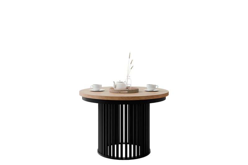 Rivale Ruokapöytä 100 cm, pyöreä - Ruskea/Musta - Huonekalut - Pöytä & ruokailuryhmä - Ruokapöydät & keittiön pöydät