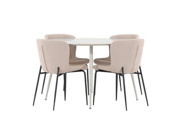 Round Dining Set Venture Home - Huonekalut - Pöytä & ruokailuryhmä - Ruokailuryhmä