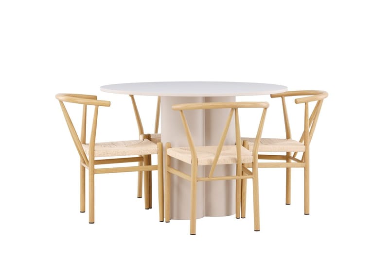 Round Dining Set Venture Home - Huonekalut - Pöytä & ruokailuryhmä - Ruokailuryhmä