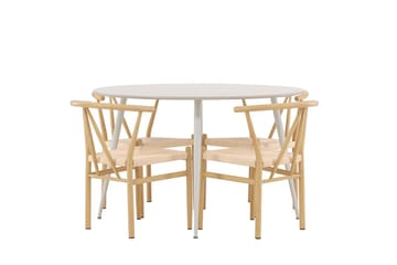 Round Dining Set Venture Home - Huonekalut - Pöytä & ruokailuryhmä - Ruokailuryhmä
