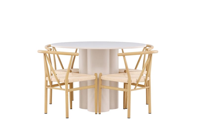 Round Dining Set Venture Home - Huonekalut - Pöytä & ruokailuryhmä - Ruokailuryhmä