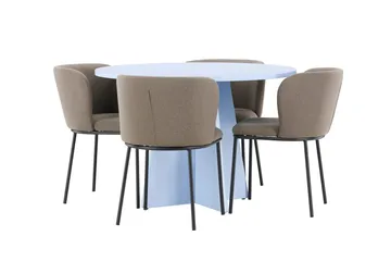 Round Dining Set Venture Home - Huonekalut - Pöytä & ruokailuryhmä - Ruokailuryhmä