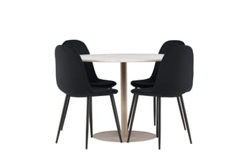 Round Dining Set Venture Home - Huonekalut - Pöytä & ruokailuryhmä - Ruokailuryhmä