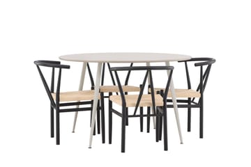 Round Dining Set Venture Home - Huonekalut - Pöytä & ruokailuryhmä - Ruokailuryhmä