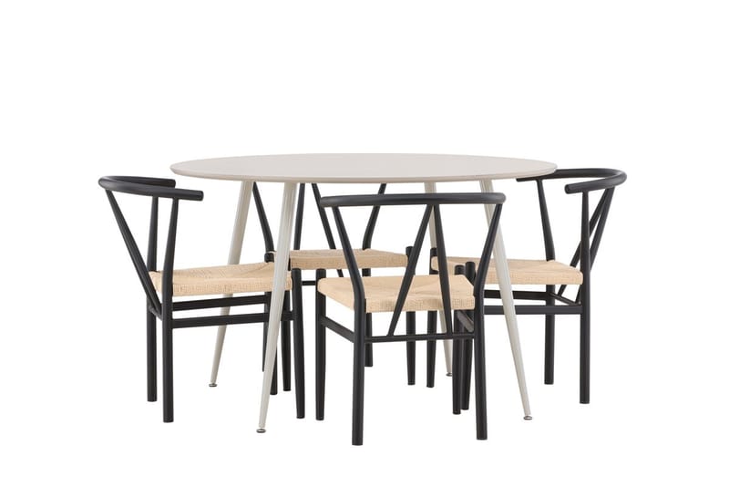 Round Dining Set Venture Home - Huonekalut - Pöytä & ruokailuryhmä - Ruokailuryhmä