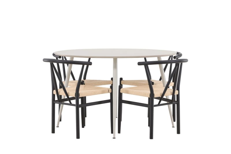 Round Dining Set Venture Home - Huonekalut - Pöytä & ruokailuryhmä - Ruokailuryhmä