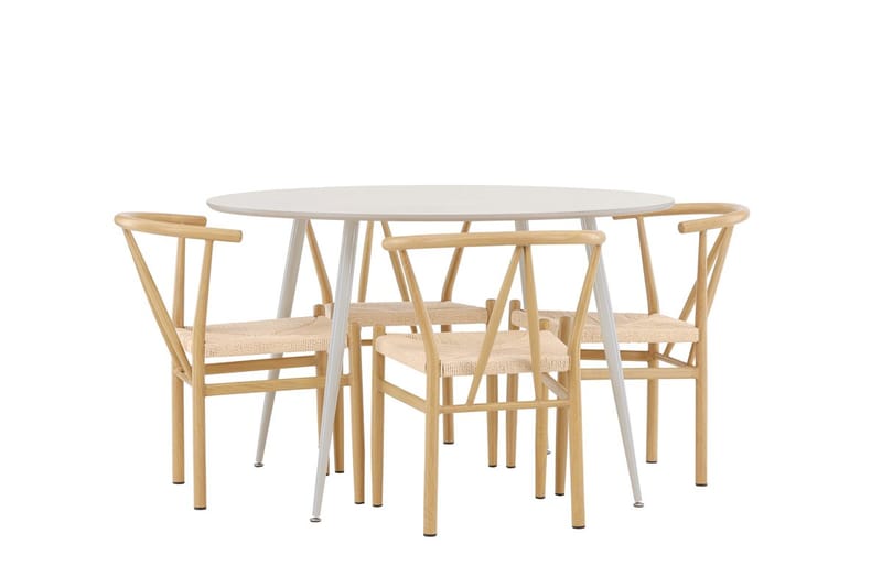 Round Dining Set Venture Home - Huonekalut - Pöytä & ruokailuryhmä - Ruokailuryhmä