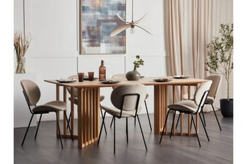 Rouyn Ruokapöytä 100x200 cm - Vaalean Ruskea - Huonekalut - Pöytä & ruokailuryhmä - Ruokapöydät & keittiön pöydät
