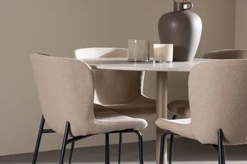 Rund matgrupp Venture Home Beige Beige 4st - Huonekalut - Pöytä & ruokailuryhmä - Ruokailuryhmä
