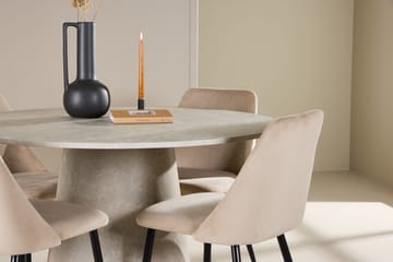 Rund matgrupp Venture Home Beige Beige 4st - Huonekalut - Pöytä & ruokailuryhmä - Ruokailuryhmä