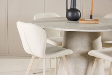 Rund matgrupp Venture Home Beige Beige 4st - Huonekalut - Pöytä & ruokailuryhmä - Ruokailuryhmä