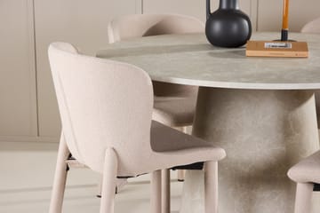 Rund matgrupp Venture Home Beige Beige 4st - Huonekalut - Pöytä & ruokailuryhmä - Ruokailuryhmä