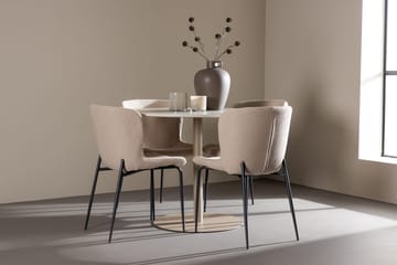 Rund matgrupp Venture Home Beige Beige 4st - Huonekalut - Pöytä & ruokailuryhmä - Ruokailuryhmä