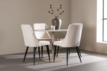 Rund matgrupp Venture Home Beige Beige 4st - Huonekalut - Pöytä & ruokailuryhmä - Ruokailuryhmä