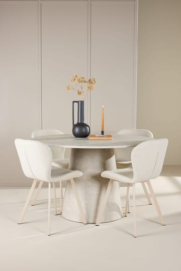 Rund matgrupp Venture Home Beige Beige 4st - Huonekalut - Pöytä & ruokailuryhmä - Ruokailuryhmä