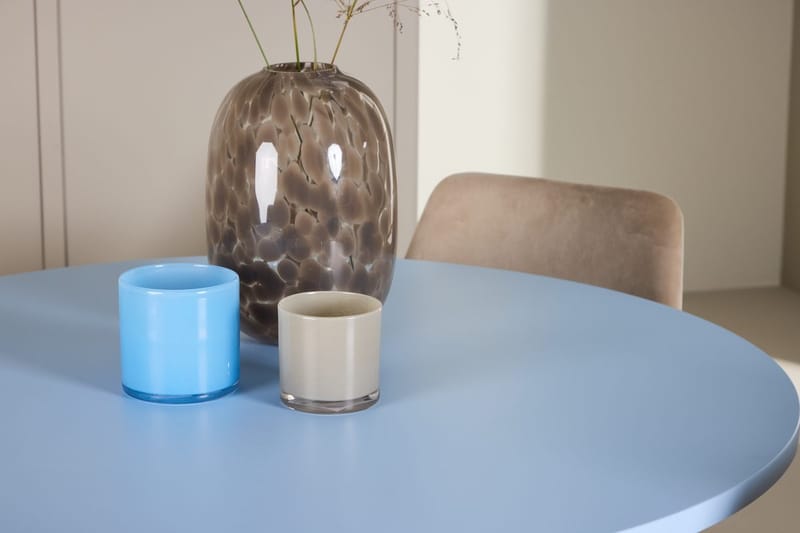 Rund matgrupp Venture Home Beige Blå 4st - Huonekalut - Pöytä & ruokailuryhmä - Ruokailuryhmä