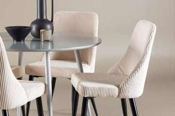 Rund matgrupp Venture Home Beige Grå 4st - Huonekalut - Pöytä & ruokailuryhmä - Ruokailuryhmä