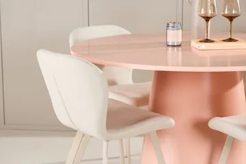 Rund matgrupp Venture Home Beige Koppar 4st - Huonekalut - Pöytä & ruokailuryhmä - Ruokailuryhmä