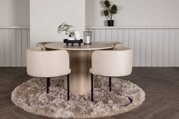 Valkoinen - Beige, svart