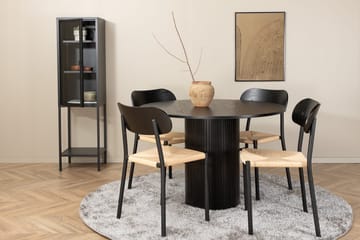 Rund matgrupp Venture Home Beige Svart 4st - Huonekalut - Pöytä & ruokailuryhmä - Ruokailuryhmä