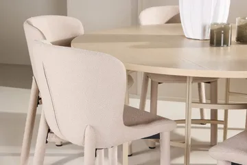 Rund matgrupp Venture Home Beige - Huonekalut - Pöytä & ruokailuryhmä - Ruokailuryhmä