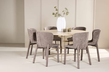 Rund matgrupp Venture Home Beige - Huonekalut - Pöytä & ruokailuryhmä - Ruokailuryhmä