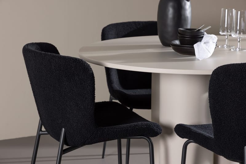 Rund matgrupp Venture Home Beige - Huonekalut - Pöytä & ruokailuryhmä - Ruokailuryhmä