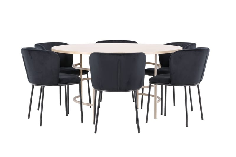 Rund matgrupp Venture Home Beige - Huonekalut - Pöytä & ruokailuryhmä - Ruokailuryhmä