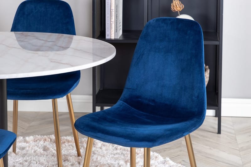 Rund matgrupp Venture Home Blå Vit 4st - Huonekalut - Pöytä & ruokailuryhmä - Ruokailuryhmä