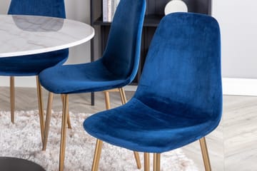 Rund matgrupp Venture Home Blå Vit 6st - Huonekalut - Pöytä & ruokailuryhmä - Ruokailuryhmä