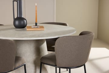 Rund matgrupp Venture Home Brun Beige 4st - Huonekalut - Pöytä & ruokailuryhmä - Ruokailuryhmä