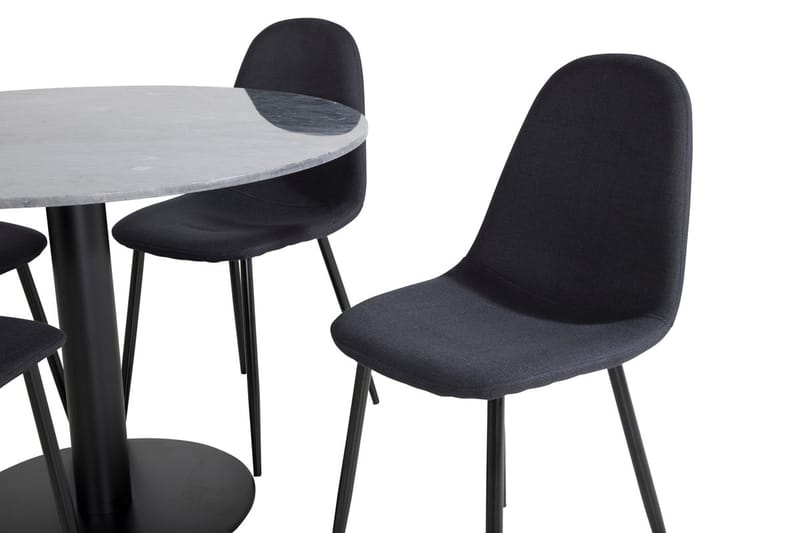 Rund matgrupp Venture Home Grå marmor - Huonekalut - Pöytä & ruokailuryhmä - Ruokailuryhmä